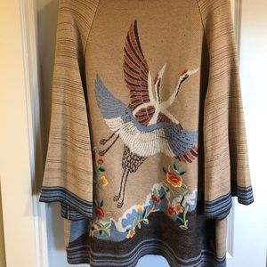 Anthropologie HWR crane sweater